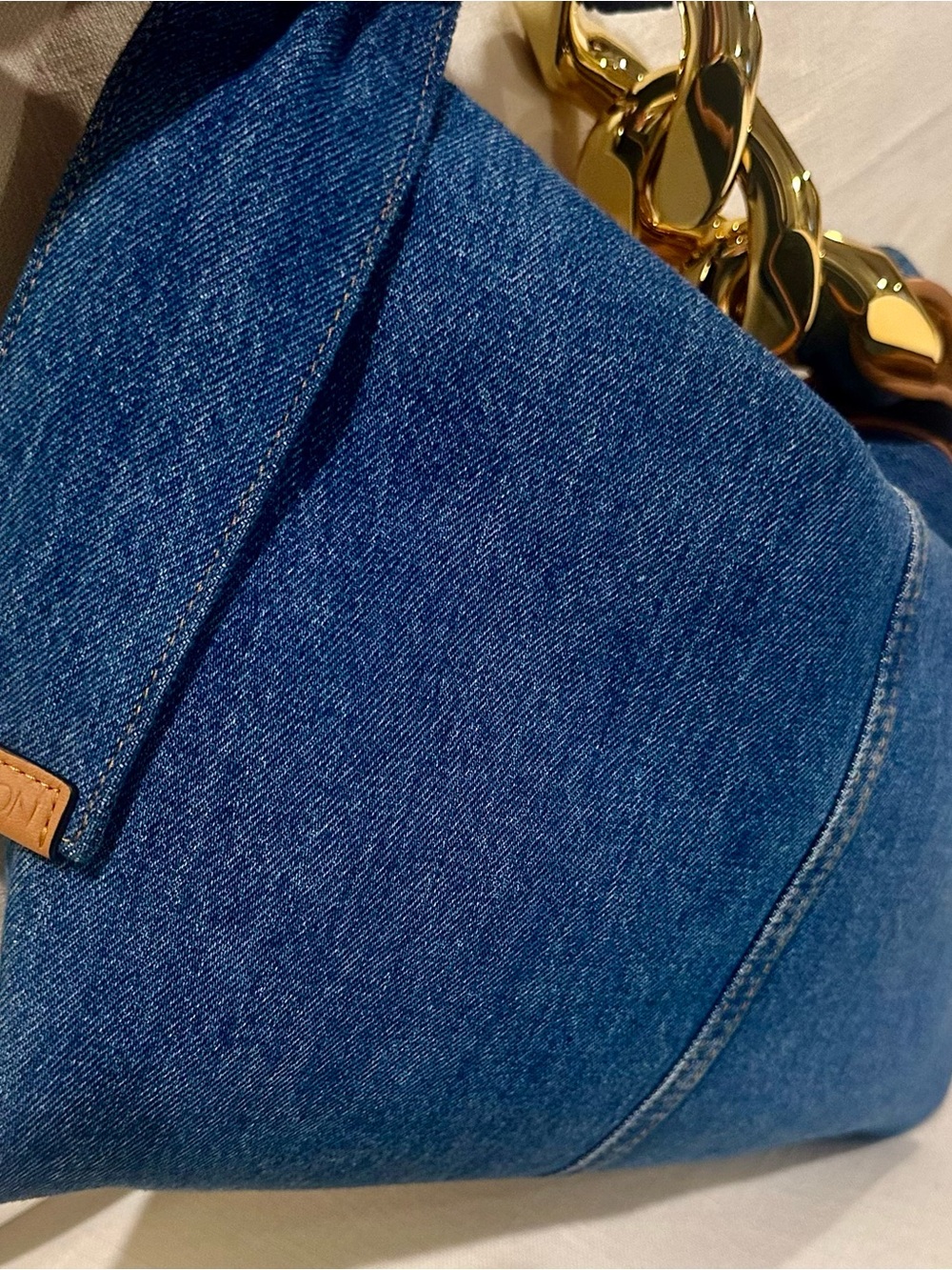 JW Anderson Blue Denim Chain Bag - Picture 4 of 10